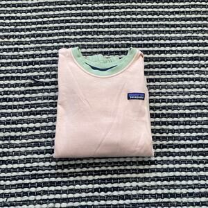 🌿Patagonia Girls' Organic Cotton Lightweight Color Block Crew Sweatshirt L